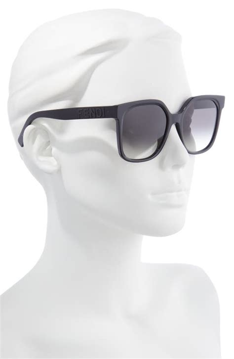 fendi 55mm gradient square sunglasses|fendi geometric sunglasses.